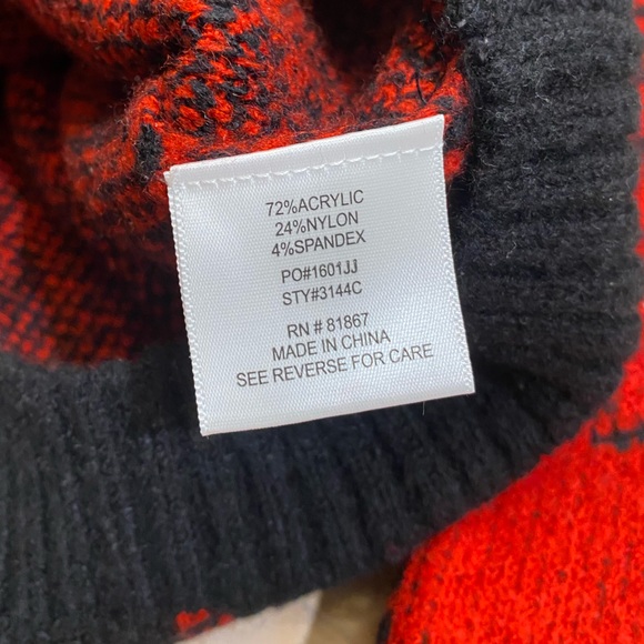 KIKIT red plaid button down crop cardigan jacket - Picture 11 of 14